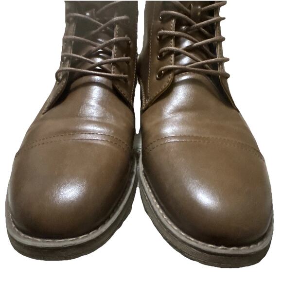 PERRY ELLIS Portfolio Men’s 11.5 Captain Brown Lace Up Ankle Boots Ultra Foam main image 6